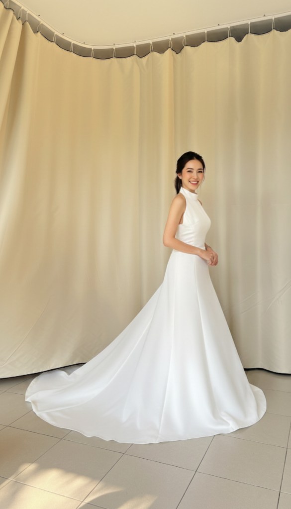 ชุดแต่งงานทรง A-Line เจ้าสาวสะโพกใหญ่